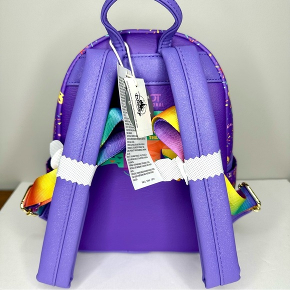 Loungefly Walt Disney World Epcot Festival of the Arts Figment 2025 Backpack - Picture 3 of 5